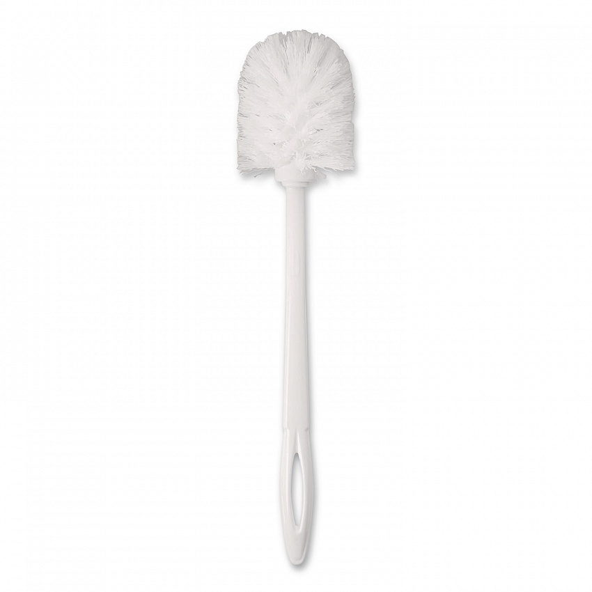 Commercial-Grade Toilet Bowl Brush, 10" Handle, White, 24/Carton (631000WECT)