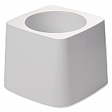 Commercial-Grade Toilet Bowl Brush Holder, White (631100WE)