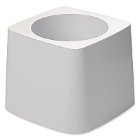 Commercial-Grade Toilet Bowl Brush Holder, White (631100WE)