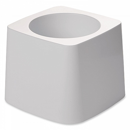 Commercial-Grade Toilet Bowl Brush Holder, White (631100WE)