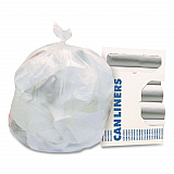 High-Density Waste Can Liners, 16 gal, 12 mic, 24" x 33", Natural, 500/Carton (Z4833MNR02)