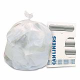 High-Density Waste Can Liners, 56 gal, 16 mic, 43" x 48", Natural, 200/Carton (Z8648VNR01)