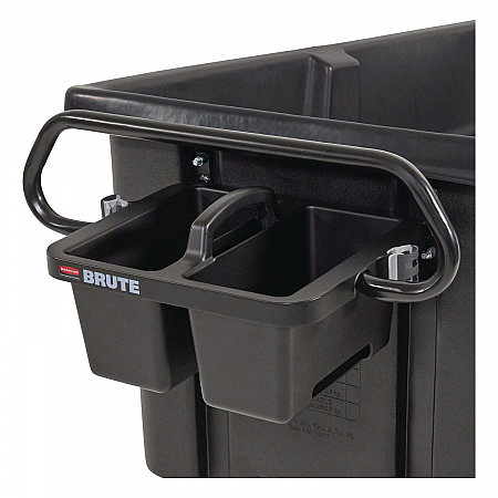 BRUTE Ergonomic Rotomolded Tilt Truck Handle and Caddy, 25.45 x 12.82 x 15, Black (2221459)