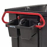 BRUTE Ergonomic Rotomolded Tilt Truck Handle and Caddy, 25.45 x 25.45 x 15, Red/Black (2229066)