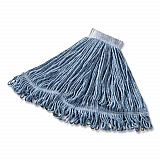Super Stitch Blend Mop Head, Cotton/Synthetic, Large, Blue (D253BLUEA)
