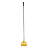 Invader Fiberglass Side-Gate Wet-Mop Handle, 54", Gray/Yellow (H145)