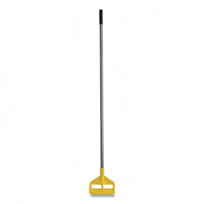 Invader Fiberglass Side-Gate Wet-Mop Handle, 54", Gray/Yellow (H145)