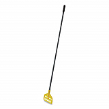 Invader Fiberglass Side-Gate Wet-Mop Handle, 60", Gray/Yellow (H146)