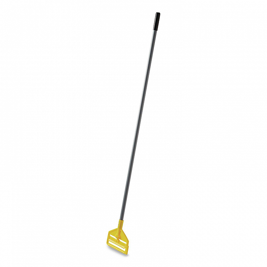 Invader Fiberglass Side-Gate Wet-Mop Handle, 60", Gray/Yellow (H146)