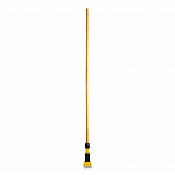 Gripper Hardwood Mop Handle, 1.13" dia x 60", Natural/Yellow (H216)