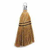 Corn Whisk Broom, Corn Bristles, 12.2" Length, Yellow (FG9B5500YEL)