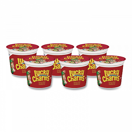Lucky Charms Cereal, Single-Serve 1.73 oz Cup, 6/Box (SN13899)