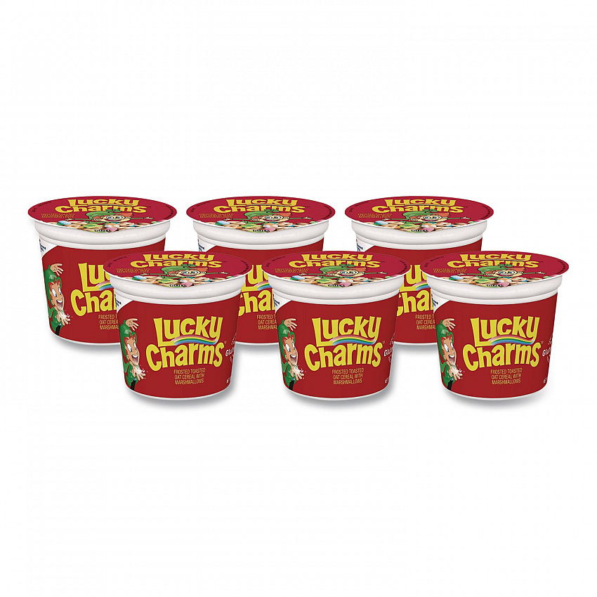Lucky Charms Cereal, Single-Serve 1.73 oz Cup, 6/Box (SN13899)