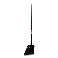 Angled Lobby Broom, Poly Bristles, 35" Length, Black (637400BLA)