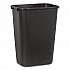 Deskside Plastic Wastebasket, 10.25 gal, Plastic, Black (295700BK)