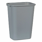 Deskside Plastic Wastebasket, 10.25 gal, Plastic, Gray (295700GY)