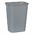 Deskside Plastic Wastebasket, 10.25 gal, Plastic, Gray (295700GY)