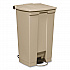 Legacy Step-On Receptacle, 23 gal, Polyethylene, Beige (614600BG)