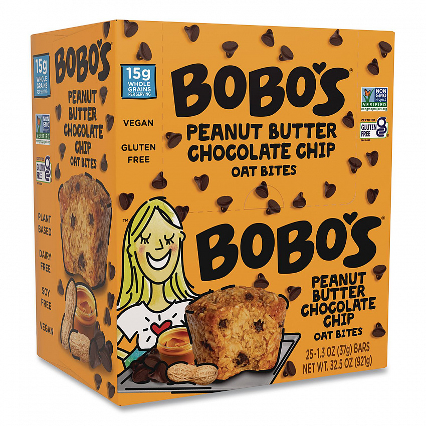 Oatmeal Bites, Peanut Butter Chocolate Chip, 1.3 oz Individually Wrapped, 25/Box (00213)