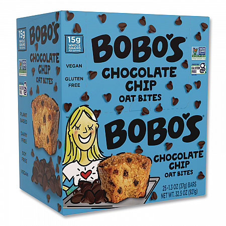 Oatmeal Bites, Chocolate Chip, 1.3 oz Individually Wrapped, 25/Box (00214)