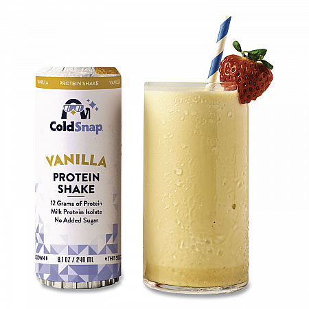 Vanilla Protein Shake Pod, 8.1 oz, Single Serve Pods for ColdSnap Machine, 12/Carton (100619)