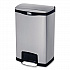 Slim Jim Stainless Steel Step-On Container, Front Step Style, 13 gal, Stainless Steel, Black (1901992)