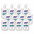 2 in 1 Moisturizing Advanced Hand Sanitizer Gel, 12 oz Pump Bottle, Clean Scent, 12/Carton (369812CT)