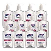 Prime Defense Advanced 85% Alcohol Gel Hand Sanitizer, 12 oz Pump Bottle, Clean Scent, 12/Carton (369912CT)