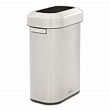 Refine Series Waste Receptacle, 15 gal, Plastic/Stainless Steel (2147581)