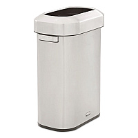 Refine Series Waste Receptacle, 15 gal, Plastic/Stainless Steel (2147581)