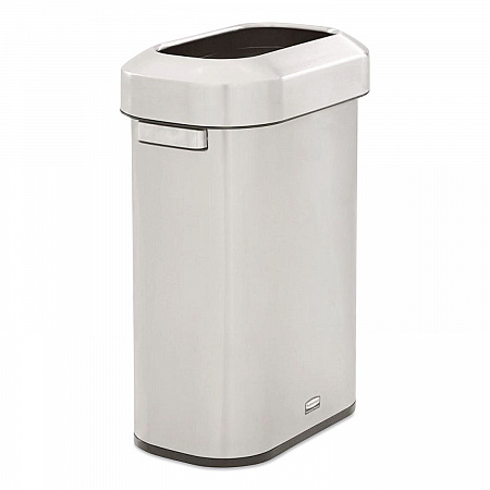 Refine Series Waste Receptacle, 15 gal, Plastic/Stainless Steel (2147581)