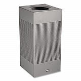 Designer Line Silhouettes Waste Receptacle, 16 gal, Steel, Silver Metallic (SC14EPLSM)