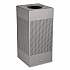 Designer Line Silhouettes Waste Receptacle, 16 gal, Steel, Silver Metallic (SC14EPLSM)