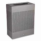 Designer Line Silhouettes Waste Receptacle, 22.5 gal, Steel, Silver Metallic (SR18EPLSM)