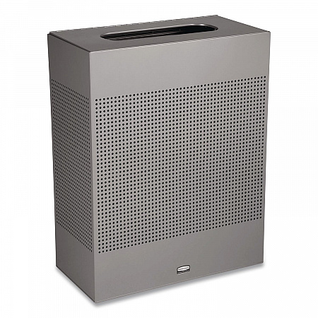 Designer Line Silhouettes Waste Receptacle, 22.5 gal, Steel, Silver Metallic (SR18EPLSM)