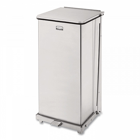 Defenders Heavy-Duty Steel Step Can, 13 gal, Steel, Stainless Steel (ST24SSPL)
