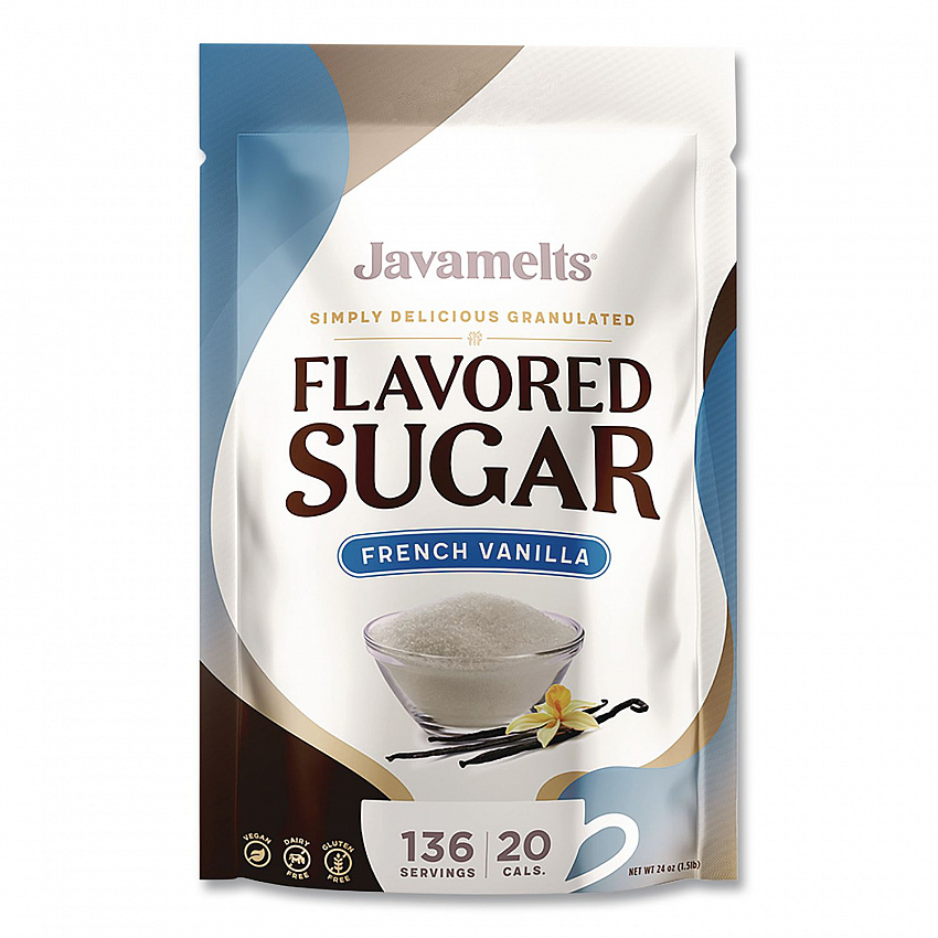 Flavored Sugar, French Vanilla, 1.5 lb Bag (JMT55382)