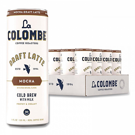 Draft Latte Cold Brew, Mocha Latte, 11 oz Can, 12/Carton (LCT00500)