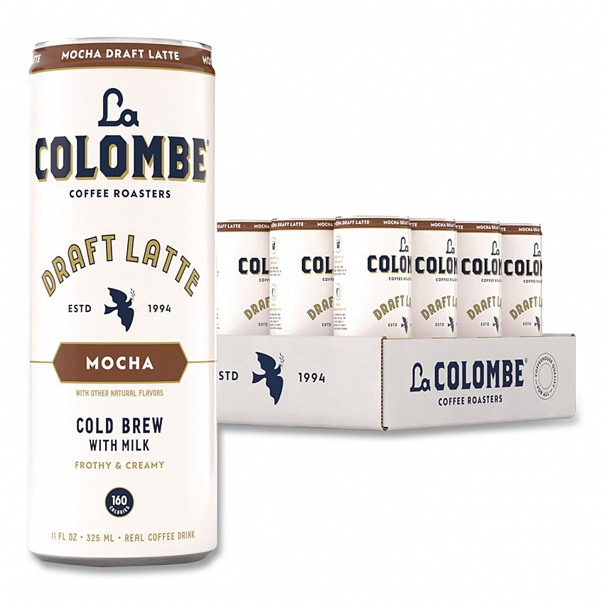 Draft Latte Cold Brew, Mocha Latte, 11 oz Can, 12/Carton (LCT00500)