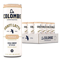 Draft Latte Cold Brew, Vanilla Latte, 11 oz Can, 12/Carton (LCT30502)