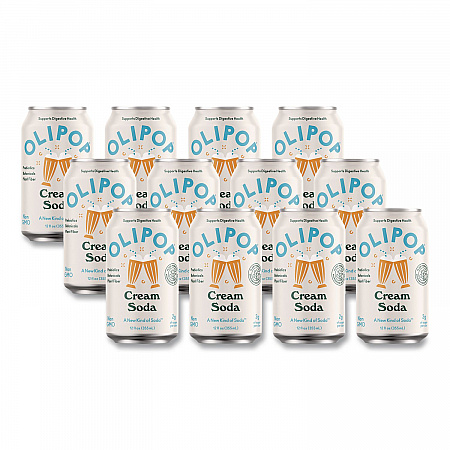 Prebiotic Soda, Cream Soda, 12 oz Can, 12/Carton (ICO70289)