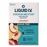 Sugar-Free Hydration Multiplier, 0.45 oz Stick, Sugar-Free White Peach, 15/Pack (EHC28674)