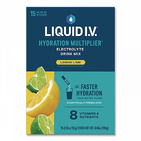 Hydration Multiplier, Lemon-Lime, 0.56 oz Stick, 15/Pack (EHC47494)