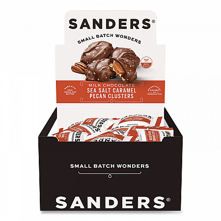 Small Batch Wonders Snack-Size Sea Salt Caramel Pecan Cluster, 48 Pieces, 24 oz Box (MRY27160)