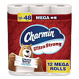 Ultra Strong Bathroom Tissue, Septic Safe, 2-Ply, White, 220 Sheets/Roll, 12 Rolls/Pack (32173)