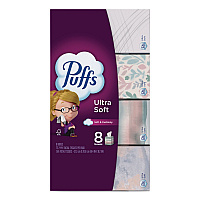 Ultra Soft Facial Tissue, 2-Ply, White, 72 Sheets/Box, 8 Boxes/Pack (61971)