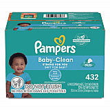 Baby-Clean Wipes, 6.7 x 7, Baby Fresh, White, 72 Wipes/Pack, 6 Packs/Carton (73278)