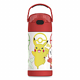 FUNtainer Pokemon Stainless Steel Vacuum Insulated Water Bottle, 12 oz, Multicolor (F4105PM6M)