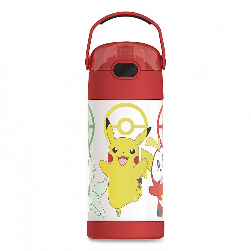 FUNtainer Pokemon Stainless Steel Vacuum Insulated Water Bottle, 12 oz, Multicolor (F4105PM6M)
