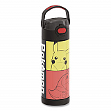 FUNtainer Pokemon Stainless Steel Vacuum Insulated Water Bottle, 16 oz, Multicolor (F42105PM6M)